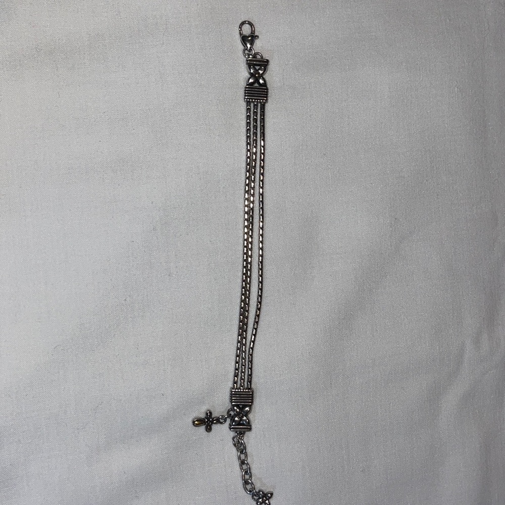 Brighton tri-chain silver bracelet